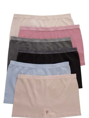 Hanes Women's 6-Pack Stretch Boy Shorts -